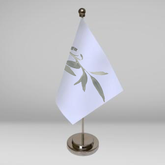 stolový stojanček na vlajku